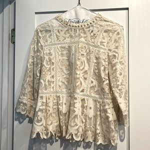 From Anthropologie - Beautifully detailed lace top